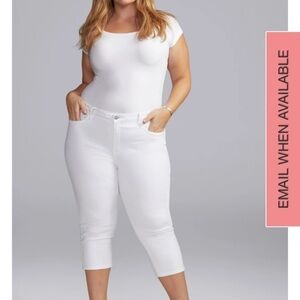 NEW NYDJ Slim Straight Crop Jeans Curves 360 Denim